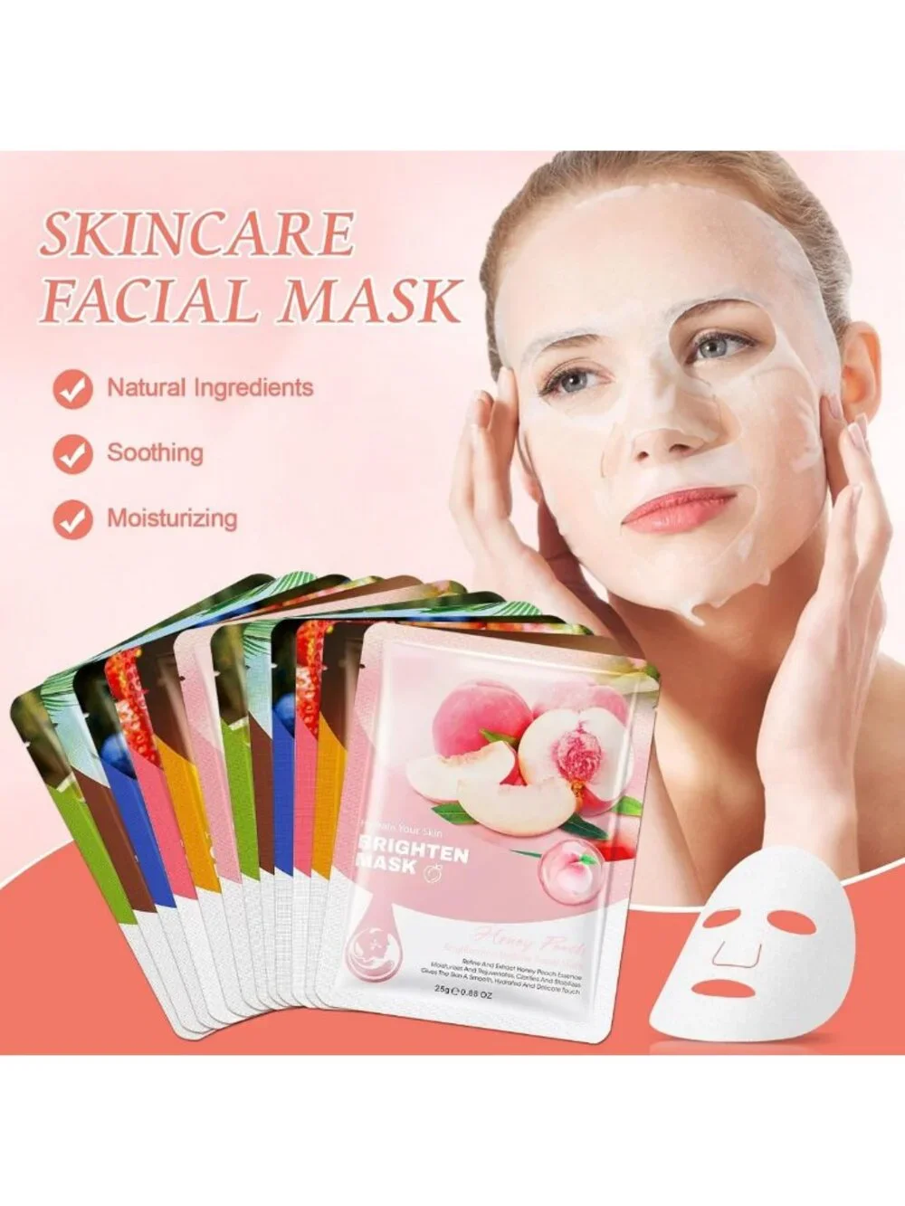 12 Sets Spa Gift Bundle for Women - Face Masks, Hand Cream, Lip Balm & Thank You